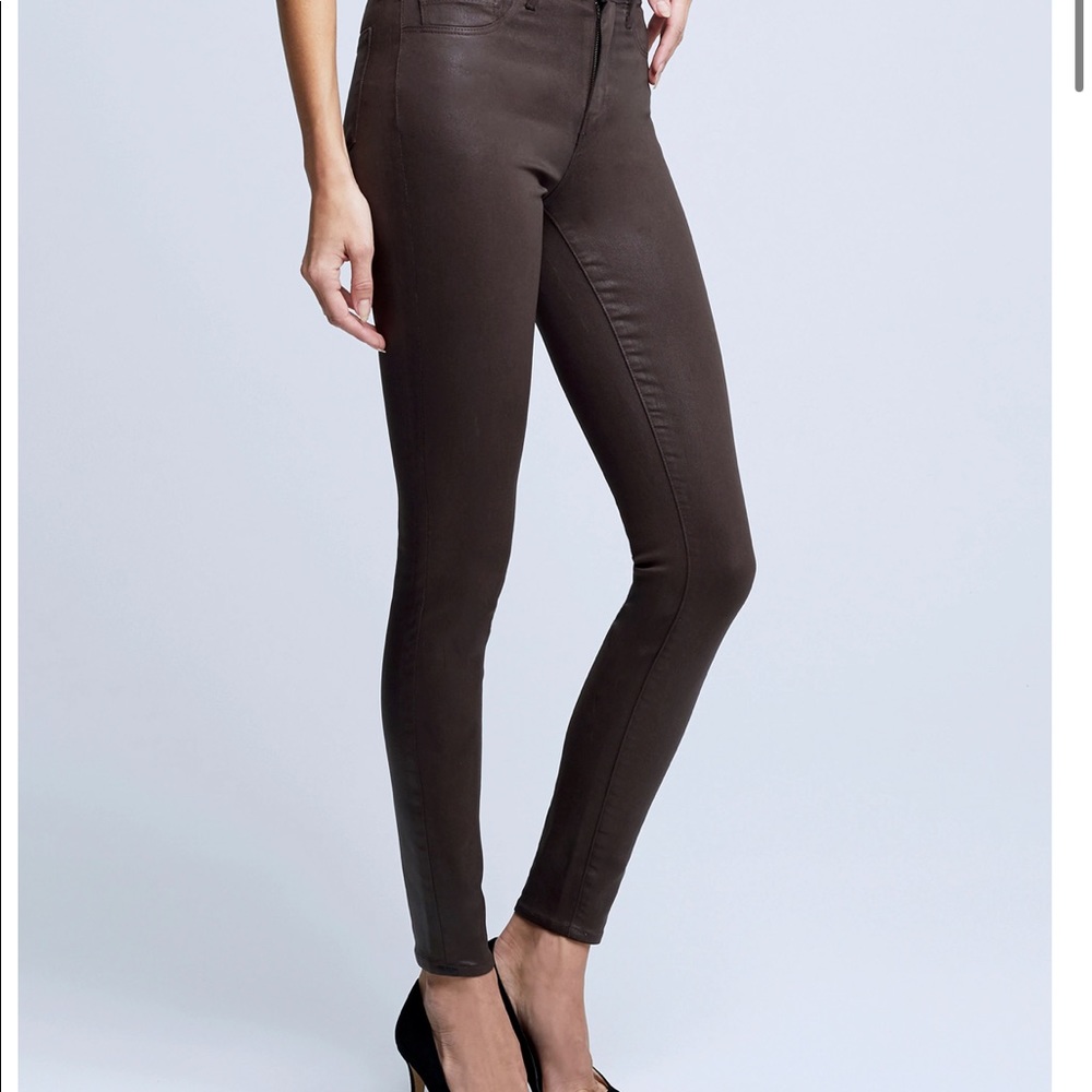 L’Agence Marguerite Coated Jean espresso coated - S